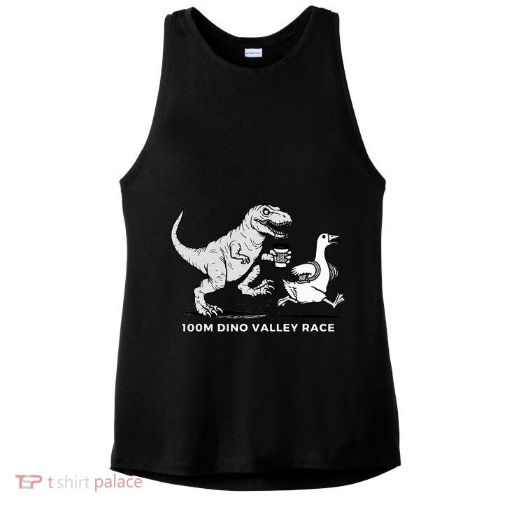 100 Mile Dino Valley Race Ladies PosiCharge Tri-Blend Wicking Tank