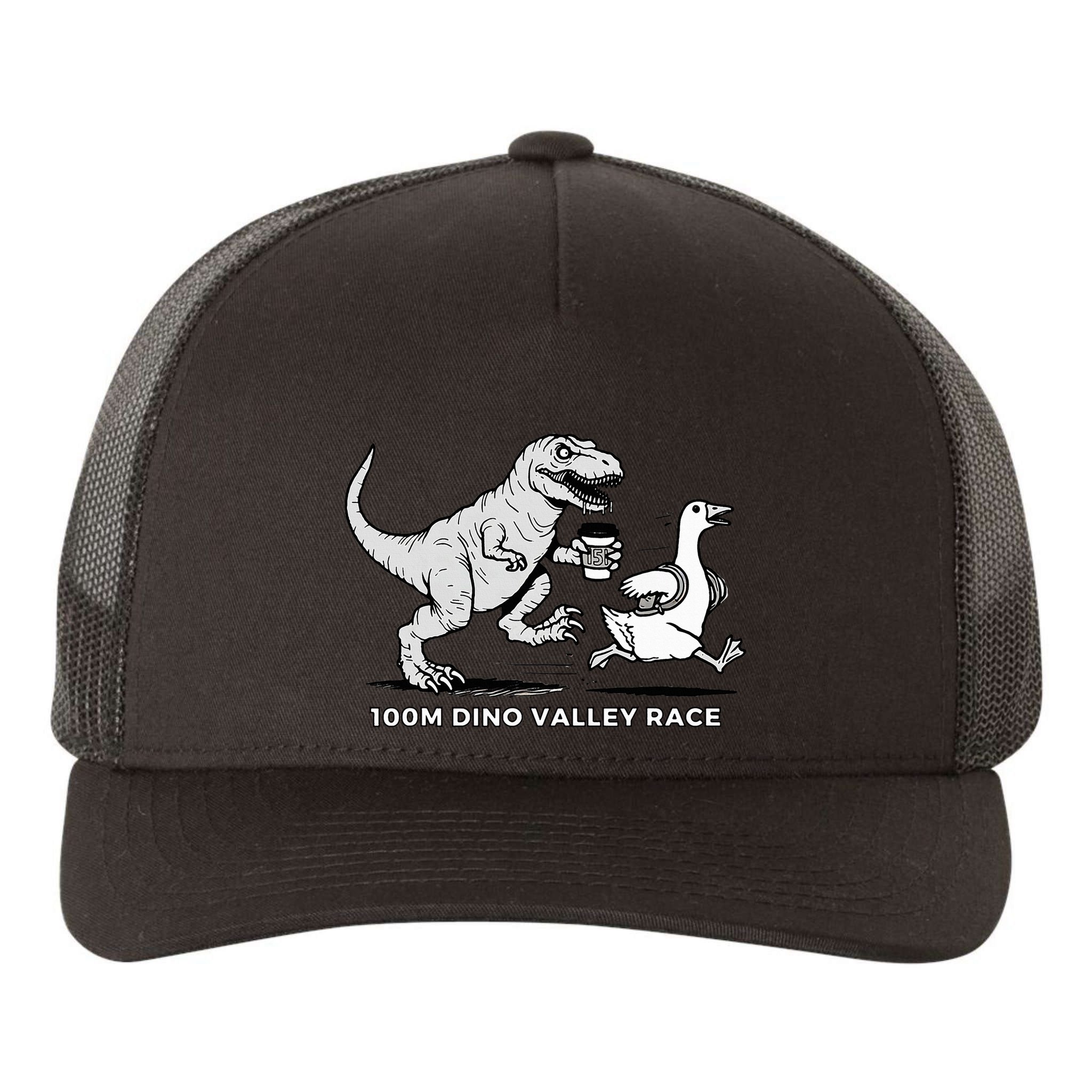 100 Mile Dino Valley Race Yupoong Adult 5-Panel Trucker Hat
