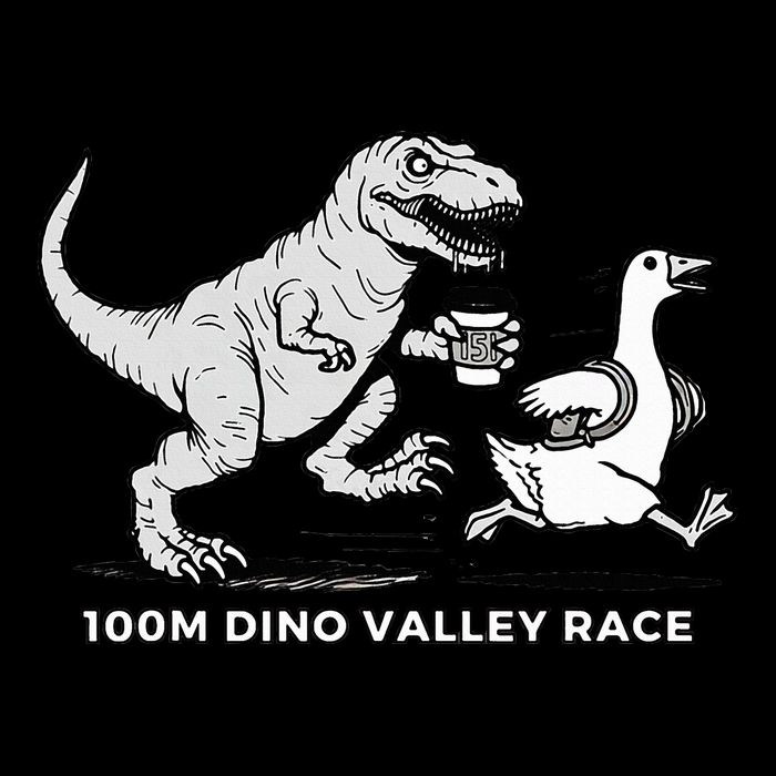 100 Mile Dino Valley Race Cooling Performance Crew T-Shirt