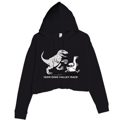 100 Mile Dino Valley Race Crop Fleece Hoodie