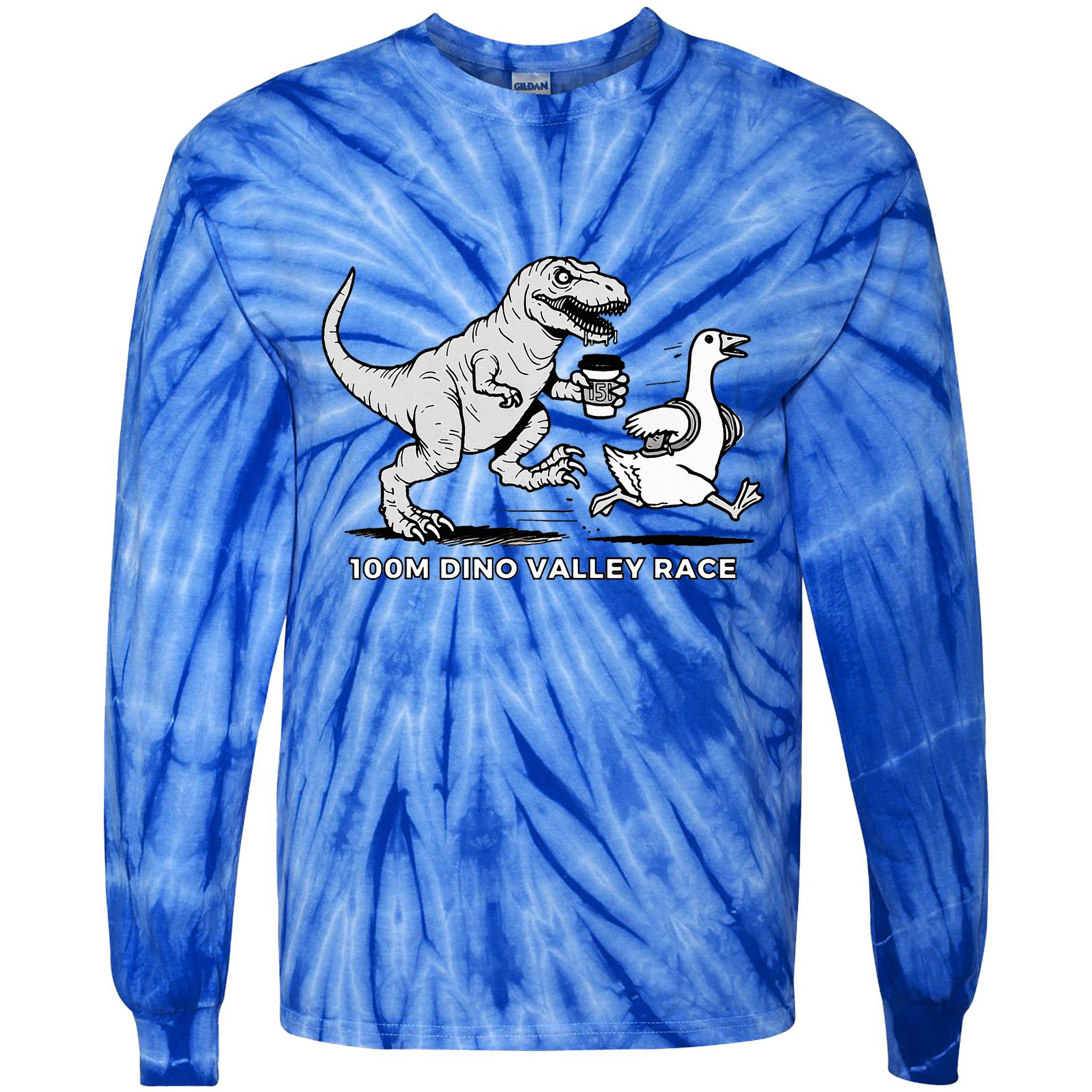 100 Mile Dino Valley Race Tie-Dye Long Sleeve Shirt