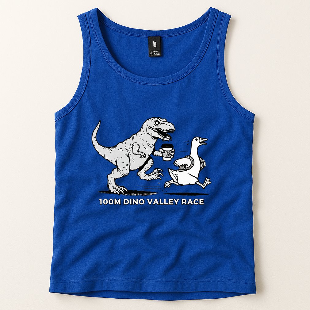 100 Mile Dino Valley Race Tank Top