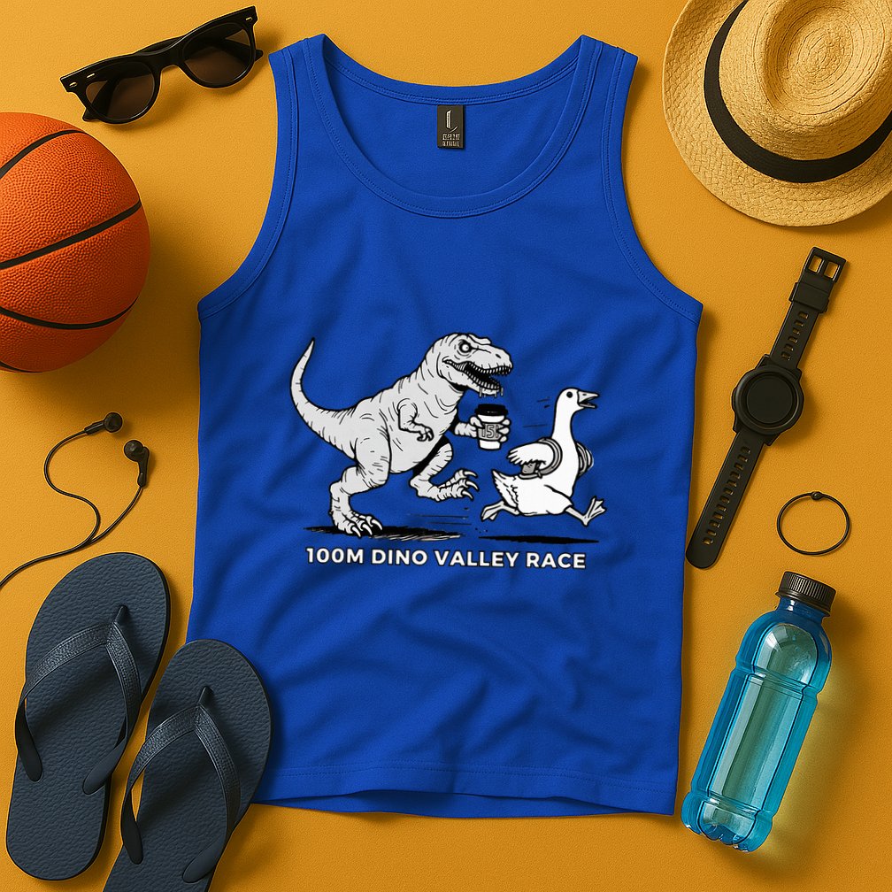 100 Mile Dino Valley Race Tank Top