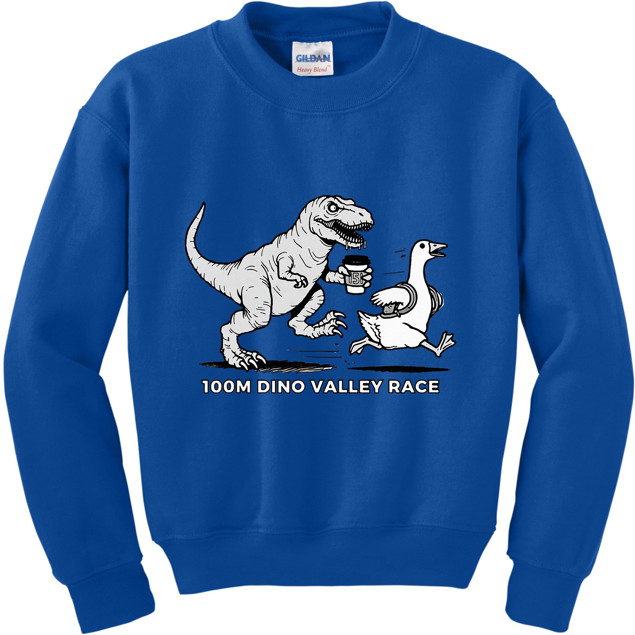 100 Mile Dino Valley Race Kids Sweatshirt