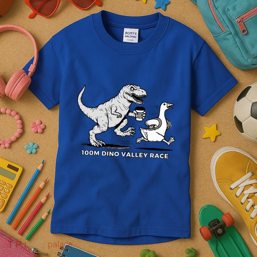 100 Mile Dino Valley Race Kids T-Shirt