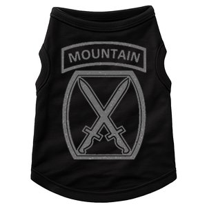 10th Mountain Division Army Infantry Us Usa Veteran Gray Doggie Tank