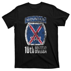 10TH MOUNTAIN DIVISION ARMY INFANTRY US USA VETERAN T-Shirt