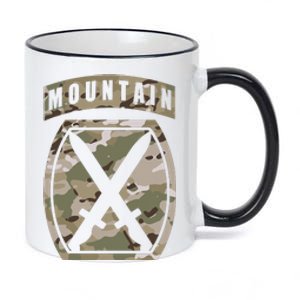 10th Mountain Division Patch 10th Mtn Ocp Multicam 11oz Black Color Changing Mug