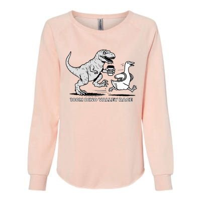 100 Mile Dino Valley Race Womens California Wash Sweatshirt