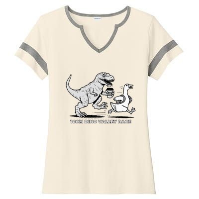 100 Mile Dino Valley Race Ladies Halftime Notch Neck Tee