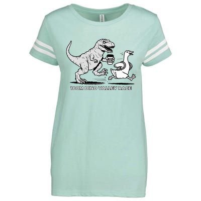 100 Mile Dino Valley Race Enza Ladies Jersey Football T-Shirt