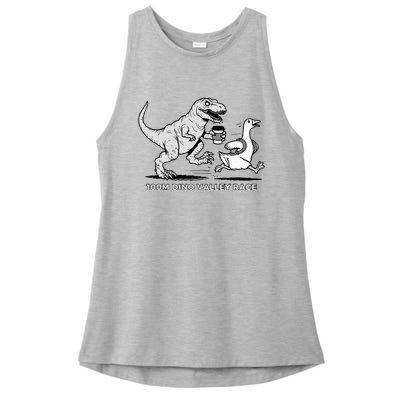 100 Mile Dino Valley Race Ladies PosiCharge Tri-Blend Wicking Tank