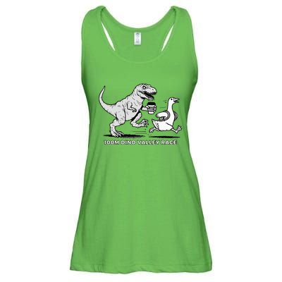 100 Mile Dino Valley Race Ladies Essential Flowy Tank