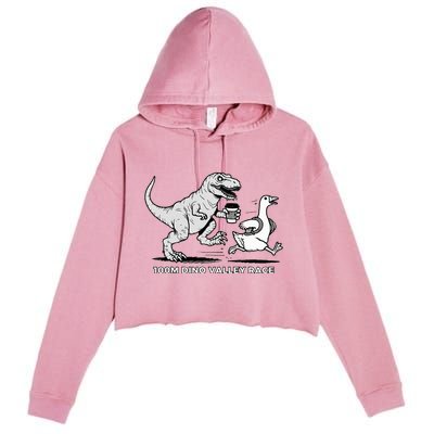 100 Mile Dino Valley Race Crop Fleece Hoodie