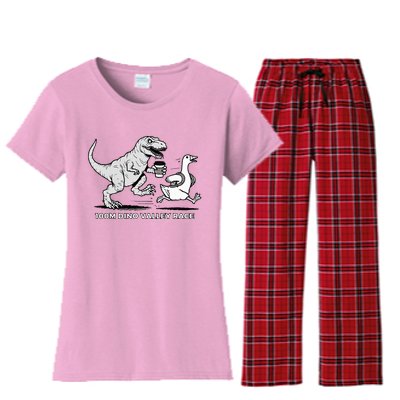 100 Mile Dino Valley Race Women's Flannel Pajama Set