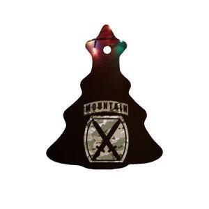 10th Mountain Division Patch 10th Mtn Ocp Multicam Camo Ceramic Tree Ornament