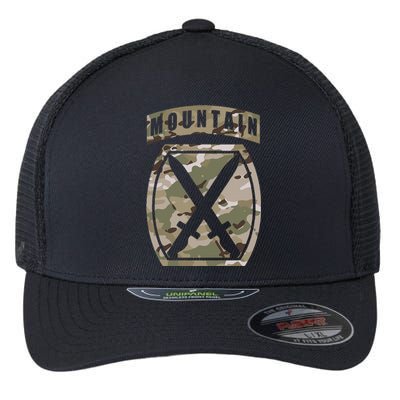 10th Mountain Division Patch 10th Mtn Ocp Multicam Camo Flexfit Unipanel Trucker Cap