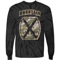 10th Mountain Division Patch 10th Mtn Ocp Multicam Camo Tie-Dye Long Sleeve Shirt