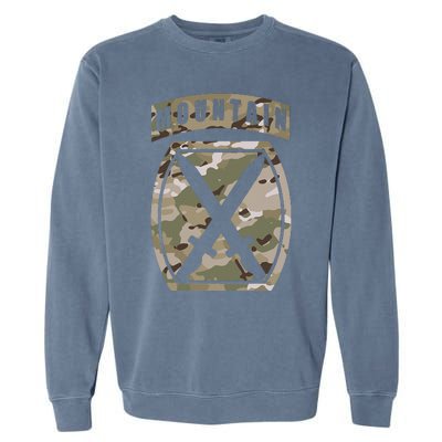 10th Mountain Division Patch 10th Mtn Ocp Multicam Camo Garment-Dyed Sweatshirt