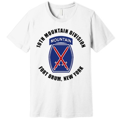10th Mountain Division Fort Drum New York Premium T-Shirt