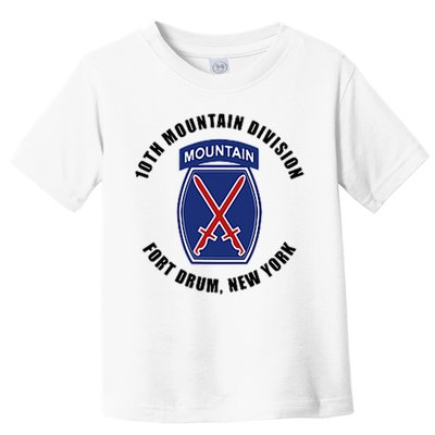 10th Mountain Division Fort Drum New York Toddler T-Shirt