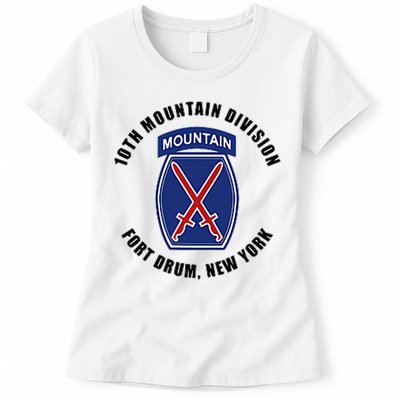 10th Mountain Division Fort Drum New York Womens T-Shirt