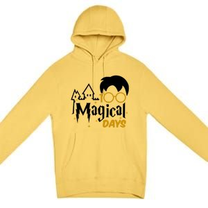 100 Magical Days Wizard 100th Days Of School Premium Pullover Hoodie