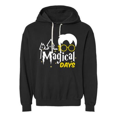 100 Magical Days Wizard 100th Days Of School Garment-Dyed Fleece Hoodie