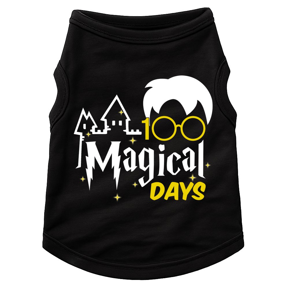 100 Magical Days Wizard 100th Days Of School Doggie Tank