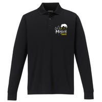 100 Magical Days Wizard 100th Days Of School Performance Long Sleeve Polo