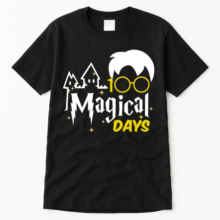 100 Magical Days Wizard 100th Days Of School Tall T-Shirt