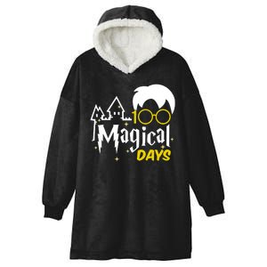 100 Magical Days Wizard 100th Days Of School Hooded Wearable Blanket