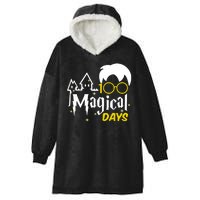 100 Magical Days Wizard 100th Days Of School Hooded Wearable Blanket