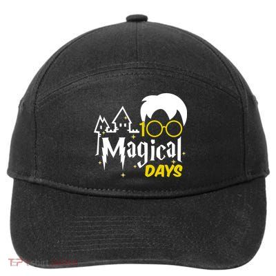 100 Magical Days Wizard 100th Days Of School 7-Panel Snapback Hat