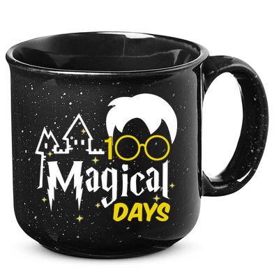 100 Magical Days Wizard 100th Days Of School 15oz Campfire Ceramic Mug