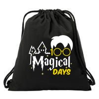 100 Magical Days Wizard 100th Days Of School Drawstring Bag