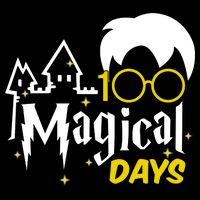 100 Magical Days Wizard 100th Days Of School Drawstring Bag