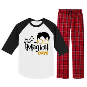 100 Magical Days Wizard 100th Days Of School Raglan Sleeve Pajama Set