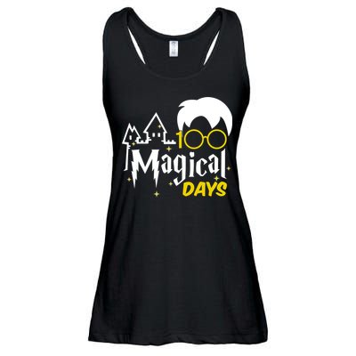 100 Magical Days Wizard 100th Days Of School Ladies Essential Flowy Tank