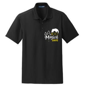 100 Magical Days Wizard 100th Days Of School Dry Zone Grid Polo