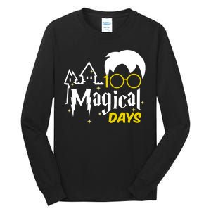 100 Magical Days Wizard 100th Days Of School Tall Long Sleeve T-Shirt