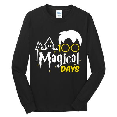 100 Magical Days Wizard 100th Days Of School Tall Long Sleeve T-Shirt