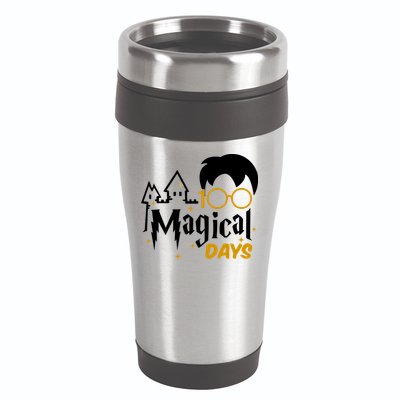 100 Magical Days Wizard 100th Days Of School 16oz Travel Tumbler