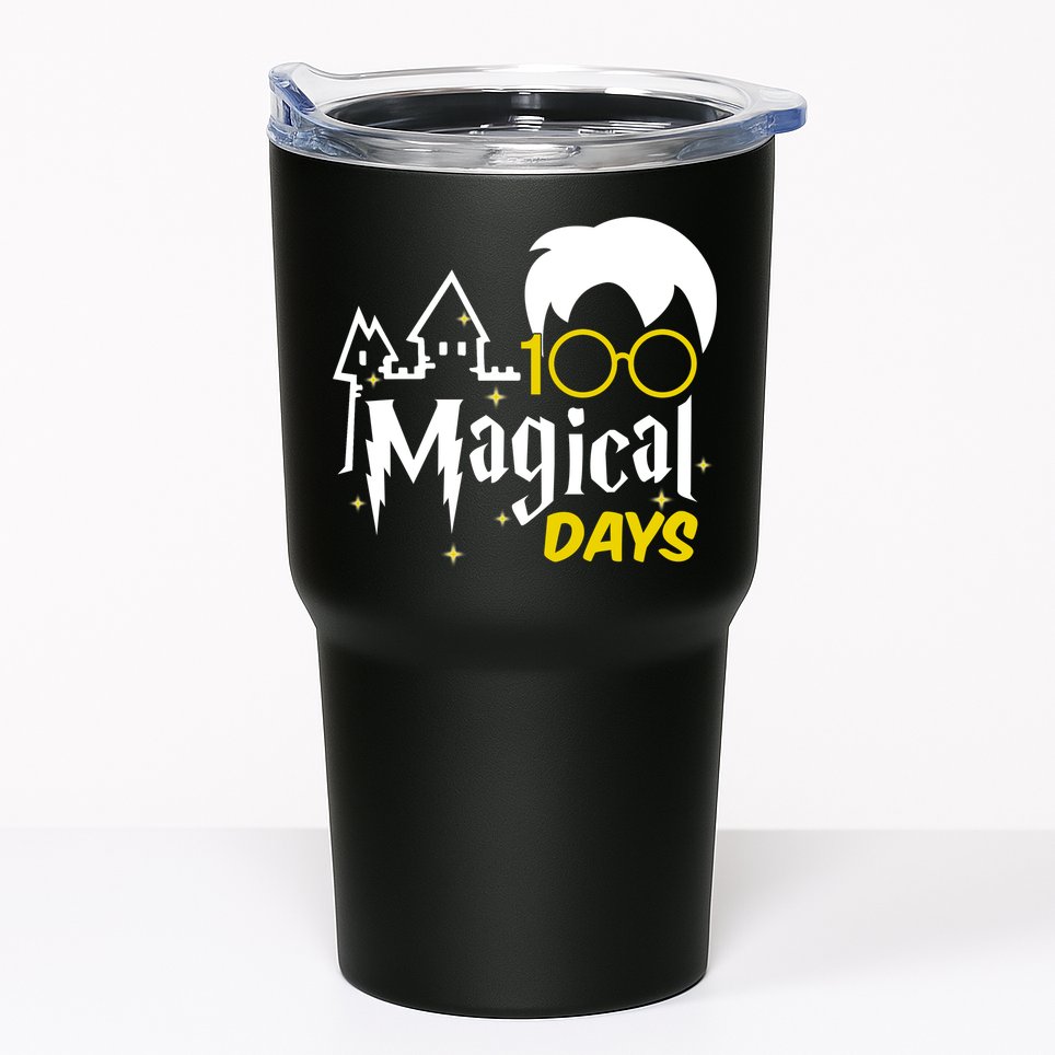 100 Magical Days Wizard 100th Days Of School Tumbler