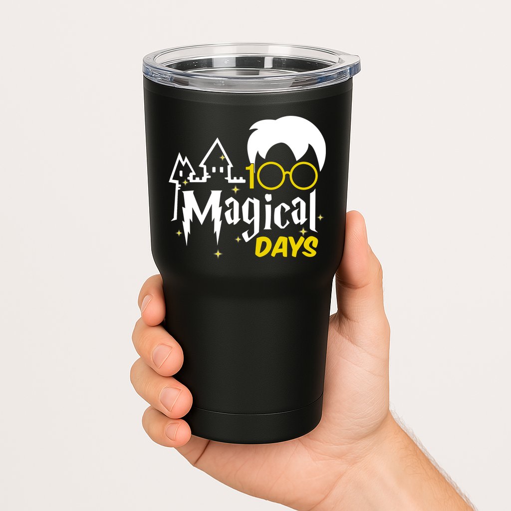 100 Magical Days Wizard 100th Days Of School Tumbler