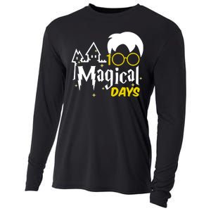 100 Magical Days Wizard 100th Days Of School Cooling Performance Long Sleeve Crew