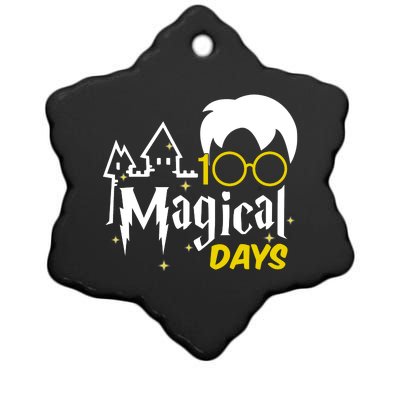 100 Magical Days Wizard 100th Days Of School Ceramic Star Ornament