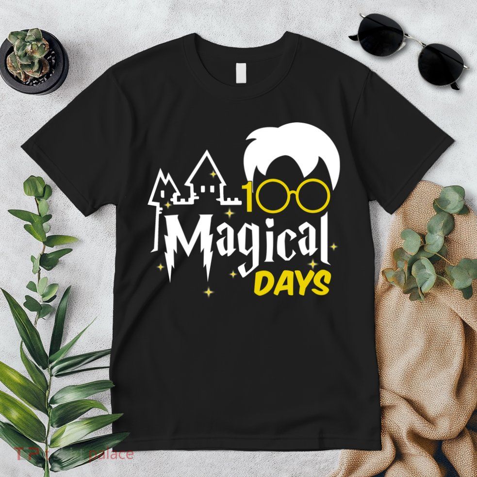 100 Magical Days Wizard 100th Days Of School Premium T-Shirt