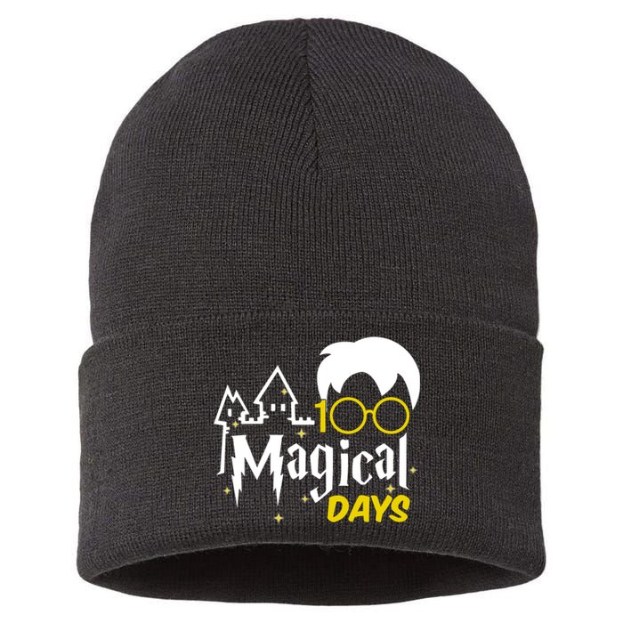 100 Magical Days Wizard 100th Days Of School Sustainable Knit Beanie