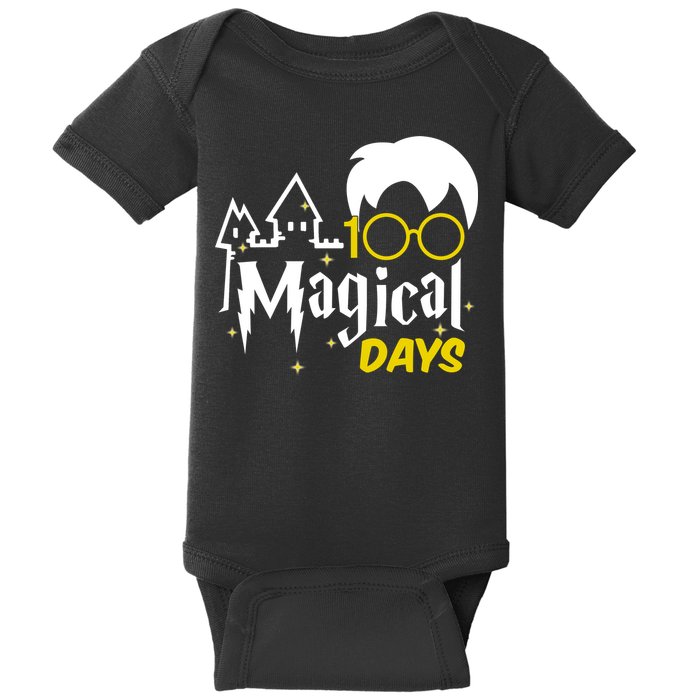 100 Magical Days Wizard 100th Days Of School Baby Bodysuit